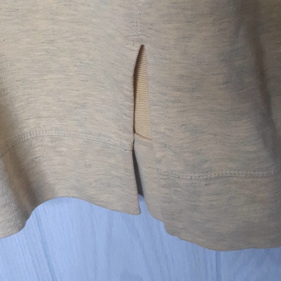 Soft Surrounding Hooded Sweatshirt Yellow Gray Pocket Size M/L - Picture 4 of 7